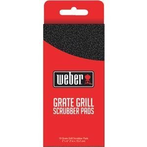 Weber BBQ Grill Grate Scrubber Handle with 5 Replaceable Pads by Bryson