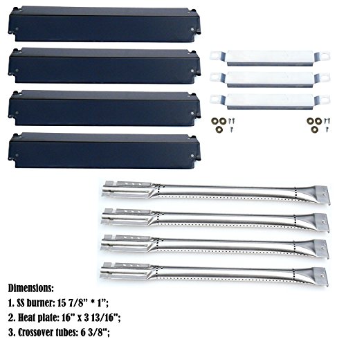 Barbqs Replacement Charbroil Bbq Gas Grill Stainless Steel Burners Crossover Tubes Andporcelain Steel Heat
