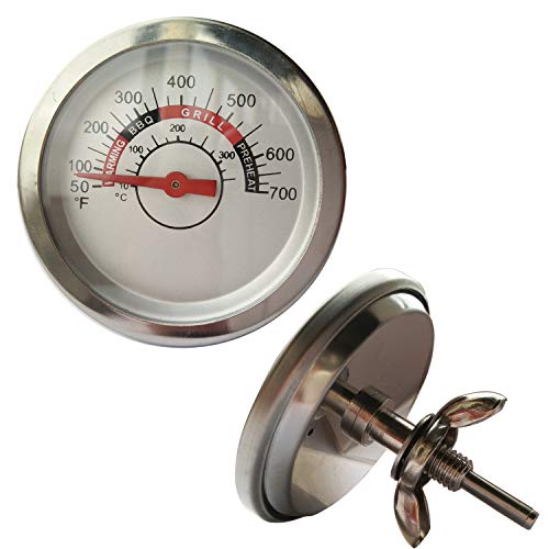 Bigbox BBQ Grill Temperature Gauge Heat Indicator for Charbroil Grill Replacement Parts 2357 inch Diameter Grill Thermometer for Weber Kenmore Nexgrill Jenn-Air Brinkmann Grills（1 Pack）