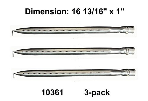 10361 3-pack Universal Stainless Steel Replacement Straight Pipe Burner For Charmglow Nexgrill Costco Kirkland