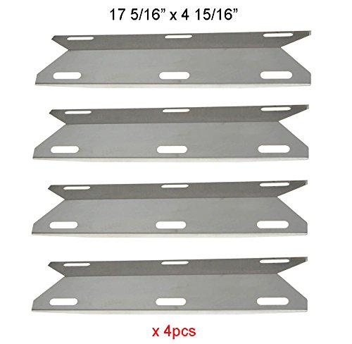 Bbq Funland Sh3041 4-pack Stainless Steel Gas Grill Heat Plate Heat Tent Burner Cover For Permasteel Charmglow