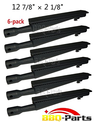 bbq-parts CBI351 6-pack Cast Iron Burner for Brinkmann Kenmore Charmglow Grill Zone Nexgrill and Other Grills