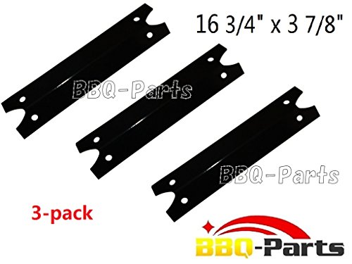 Hongso Ppg311 3-pack Bbq Gas Grill Heat Plate Porcelain Steel Heat Plate Heat Shield Heat Tent Burner Cover