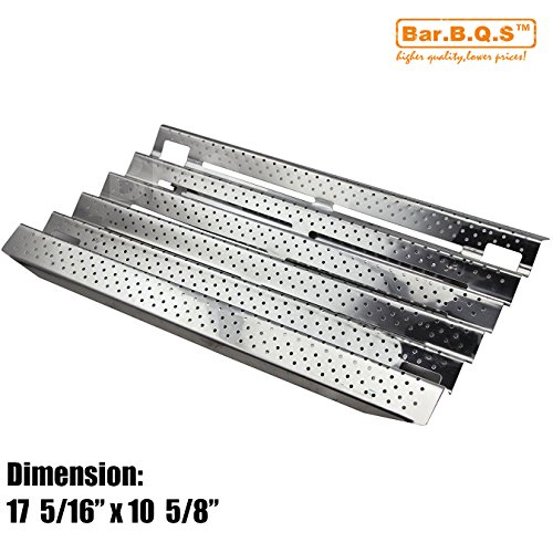 Barbqs 91931 1-pack Stainless Steel Heat Plates Heat Shield Heat Tent Burner Cover Replacement for Gas Grill Models Kirkland 720-0432 720-0193 Costco 720-0193 720-0432 17 516