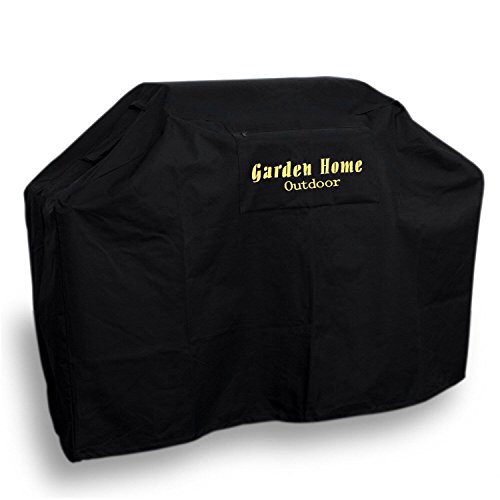 Grill Cover - Garden Home Up To 58&quot Wide  Water Resistant Air Vents Padded Handles Elastic Hem Cord - Heavy
