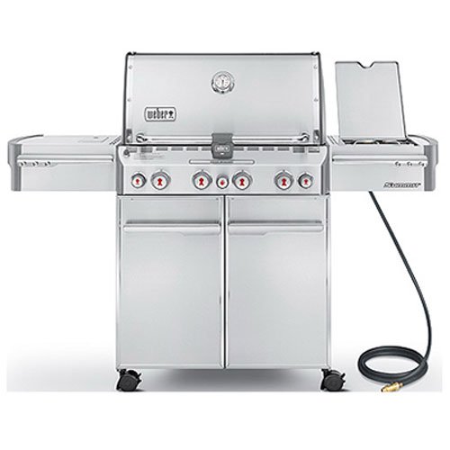 Weber Summit 7270001 S-470 Stainless-Steel 580-Square-Inch 48800-BTU Natural-Gas Grill