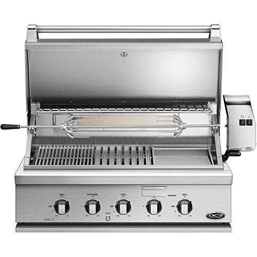 DCS Traditional 36-Inch Built-In Propane Gas Grill with Rotisserie Griddle and Hybrid IR Burner