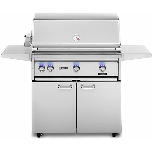Lynx L36psfr-2-lp Propane Gas Grill-on Cart With Pro Sear Burner And Rotisserie 36-inch