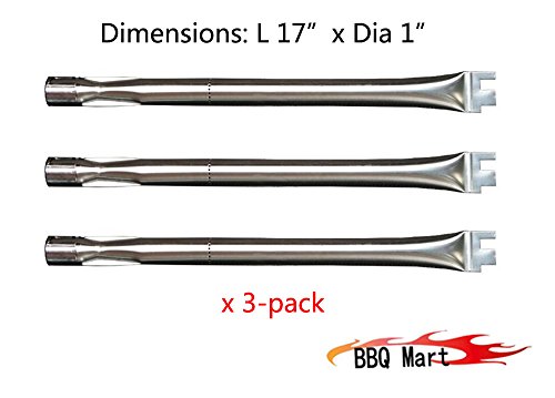 130413-pack Replacement Straight Stainless Steel Burner For Bbq Grillware Home Depot Ducane Original Part