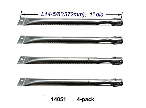 Gas Barbecue Parts Factory 14251(4-pack) Replacement Bbq Pipe Tube Gas Grill Burner For Bbq Tek, Bond, Brinkmann