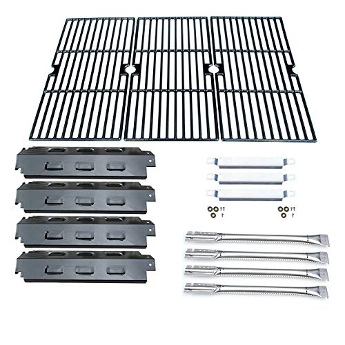 Direct Store Parts Kit DG158 Replacement Charbroil 463420507463420509463460708463460710 Gas GrillSS BurnerSS Carry-Over TubesPorcelain Steel Heat PlatePorcelain Cast Iron Cooking Grid