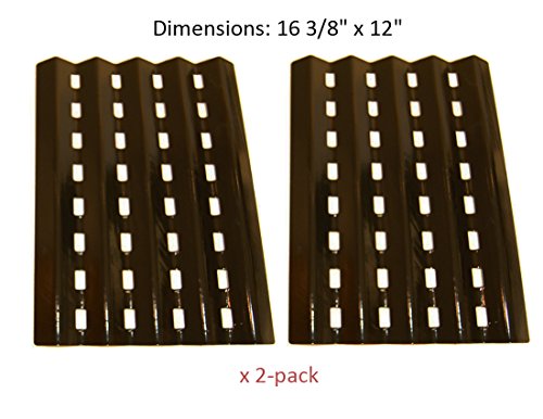 BBQ funland PH0242 2-pack Brinkmann Gas Grill Heat Plate Replacement for Lowes Model Grills 16 38 x 12