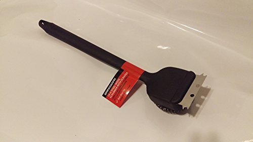 Brinkmann Gas Or Charcoal Grill 18&quot Steel Wool Scrubber With Scraper Cleaning Brush