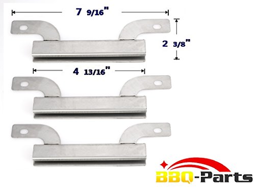 Hongso CTI425 3-pack Stainless Steel Burner Carryover Crossover Tube Replacement for Select Brinkmann and Charmglow Gas Grill Models 7 916