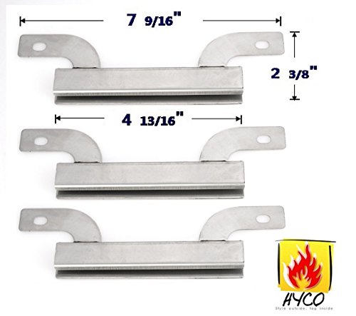 Hyco hy09423-3 3-pack Stainless Steel crossover tube Replacement for Select Gas Grill Models by Brinkmann Charmglow and Others