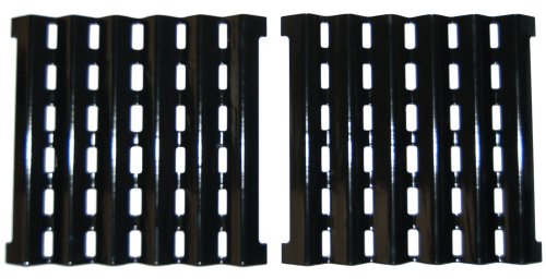 Music City Metals 90252 Porcelain Steel Heat Plate Replacement for Select Brinkmann Gas Grill Models Set of 2