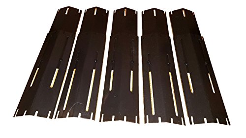 Set Of 5 Replacement Porcelain Coated Steel Heat Plates For Gas Grill Models Brinkmann 810-1750-s And Brinkmann