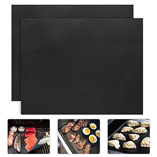 2 Piece of 1575x 13 BBQ Grill Mat-Nonstick Reusable and Dishwasher Safe