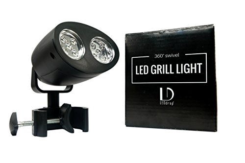 LEDdrop Barbecue Light with 360Â° Swivel Action - Grill Handle Mount