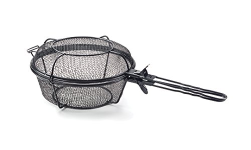 Outset Chefs Jumbo Outdoor Grill Basket And Skillet W Removable Handles