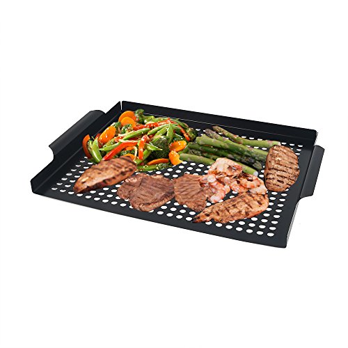 Grilling Grid Arctic Monsoon Non-stick Coated Grill Tropper Pan Thick Gauge Stainless Steel Material Bbq Accessories