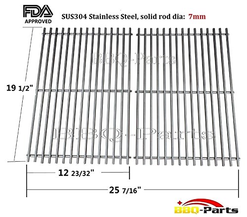 Hongso SCG5287528 Aftermarket BBQ Barbecue Replacement Stainless Steel Cooking Grill Grid Grate for Weber Genesis E and S series gas grills Lowes Model Grills