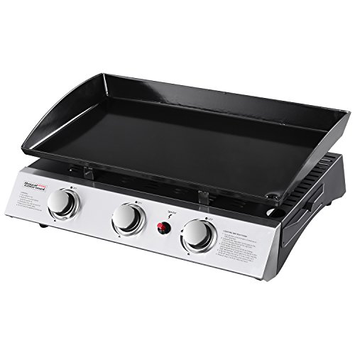 RoyalGourmet PD1300 Portable 3-Burner Propane Gas Grill Griddle