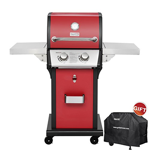 RoyalGourmet Patio Propane Gas Grill 2 Burner Red