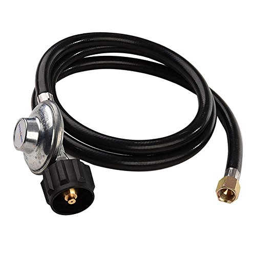 SHINESTAR Low Pressure Propane Hose Kit Propane Regulator for QCC1Type1 Tank and LP Gas Grill Propane Tanks and Propane Appliances - CSA Certified 5ft