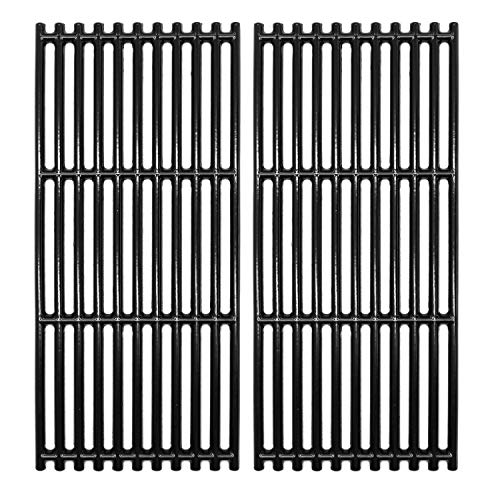 Hongso 18 14 Porcelain Coated Cast Iron Cooking Grates for Charbroil 463241013 463241014 466241013 463243812 466241014 463270612 G526-0007-W1 Tru-Infrared 2 Burner Grills PCB007