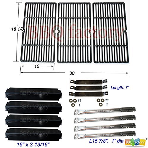 bbq factory Replacement Charbroil Commercial 463268107 Gas Grill BurnerCarryover Tubes Heat PlatesGrill Grates
