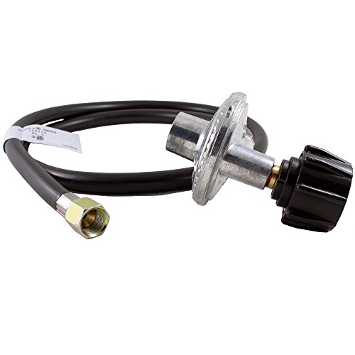 Gas One Universal 4ft Right Angle Propane Csa Listed Regulator And Hose Connection Kit For Lplpg Gas Grill Heater