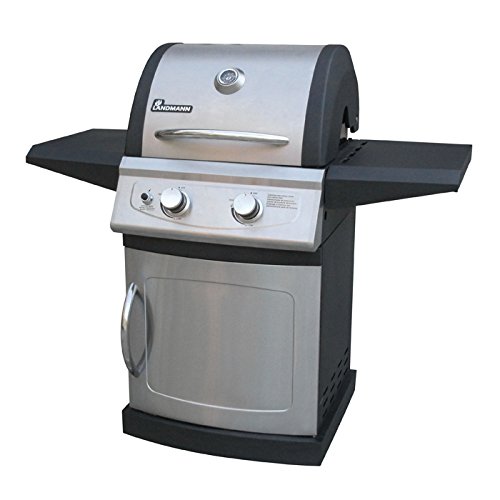 Landmann 42202 Falcon 2 Burner LP Gas Grill with Folding Shelves