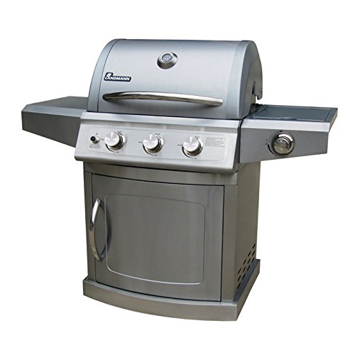 Landmann 42211 Falcon 3 Burner LP Gas Grill with Side Burner