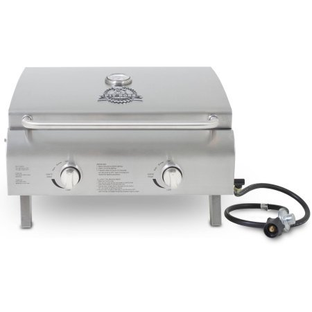 Pit Boss 2-Burner Portable LP Gas Grill Stainless Steel