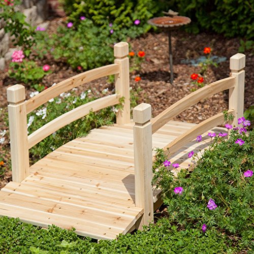 Coral Coast Harrison 4-ft Wood Garden Bridge