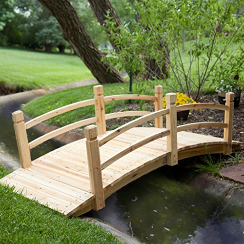 Coral Coast Harrison 6-ft Wood Garden Bridge