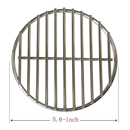 Bbq Funland 304 Stainless Steel High Heat Charcoal Fire Grate For Large And Minimax Big Green Egg Grill (5.6-inches)