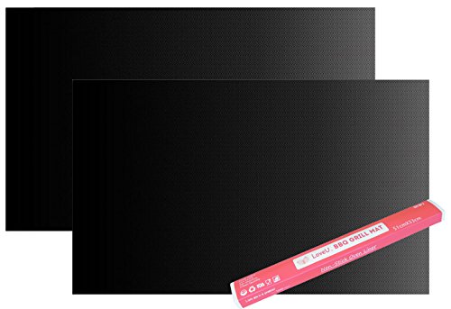 Loveu Extra Large Bbq Grill Mat - Oven Liner - Twice As Thick Twice As Strong - 20&quotx13&quot - Cook Healthily Non