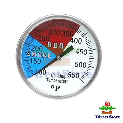 Direct Store Parts Dt111 1-pack 2&quot 550 Rwb Bbq Charcoal Grill Wood Smoker Oven Pit Temp Gauge Thermometer 1