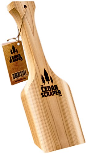The Cedar Scraper - The Safe All-natural Bristle Free Cedar Wood Bbq Grill Scraper