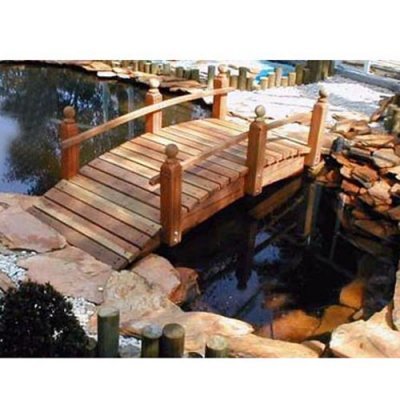 Whitehead Redwood Garden Bridge Size - 10 feet