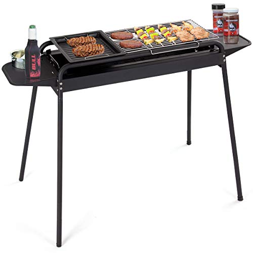 HAPPYGRILL BBQ Grill Charcoal Barbecue Cooker Portable Outdoor Camping Picnics Grill