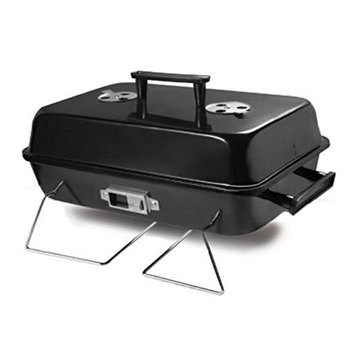ISUMER Portable Charcoal Barbecue Grill - Tabletop Outdoor BBQ Cooker and Char-Grill Barbecue for Camping Portable Camping Cooking Small Grill