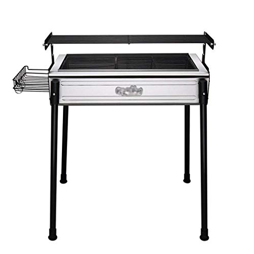 LAZ Charcoal Barbecue Cooker Portable BBQ Grill Home Outdoor Camping Picnics Grill Smokeless Patio Backyard Camping Cooking Grate for Steak Chicken