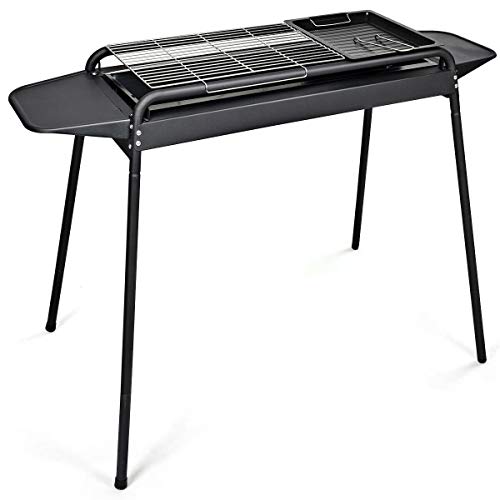 Mandycng Extra Large Barbeque Outdoor Party Sports Camping Charcoal Grill Height Adjustable Patio Garden Backyard Charcoal Grill BBQ Cooker Great for Celebrate Christmas Party Family Dinner