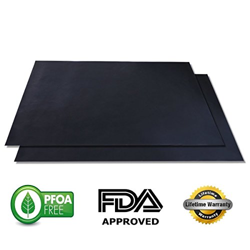 Agirlgle Bbq Grill Mat - Set Of 2&652881575 X 13 Inch&65289- A Miracle Barbecue Solution For Gascharcoal Or Electric Grill