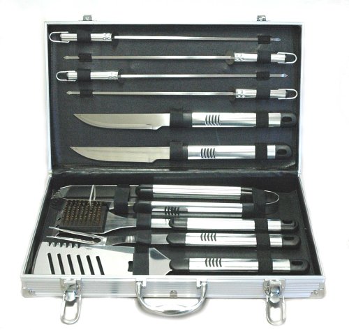 Boston Traveler Outdoor Stainless Steel 10-Piece Barbecue Grill Set