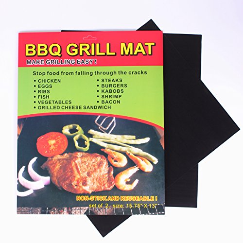 Super Marts Barbecue Grill Mat - 16Ã—13 Inch  Set of 2