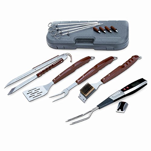 BBQ Cooking Grill Utensils 17 Piece Stainless Steel Barbeque Grilling